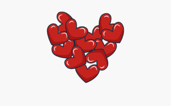 Heart made of small hearts